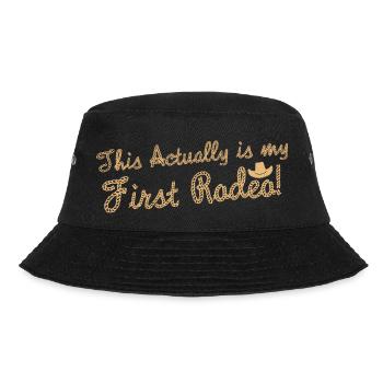 Das ist tatsächlich mein erstes Rodeo - Bucket Hat - Schwarz - Vorne - Lela (165cm)