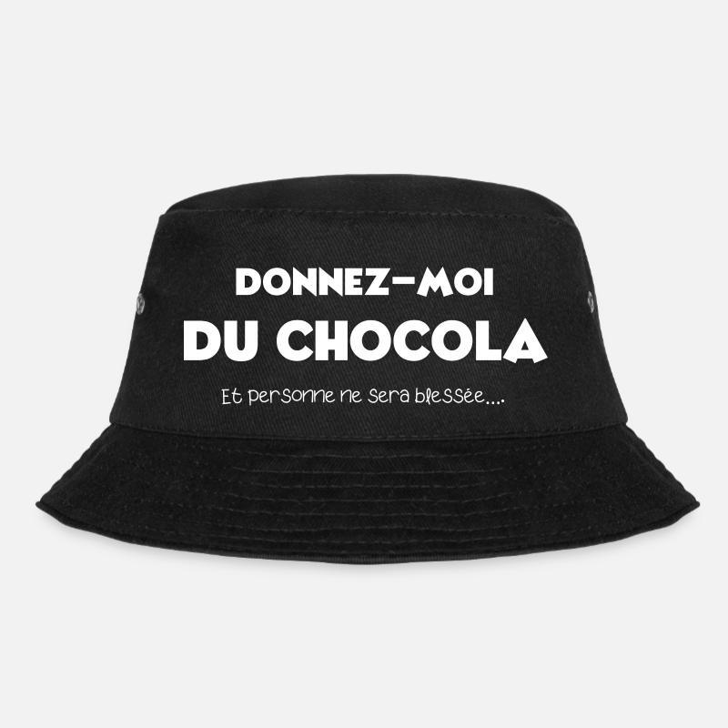 Donnez moi du chocolat personne ne sera blessé - Bob - noir