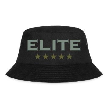 Elite Text 5 stars For the best of the best - Bucket Hat - black - Front - Lela (165cm)