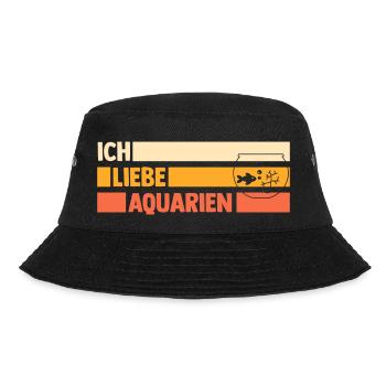 Aquarium Fische Aquaristik - Bucket Hat - Schwarz - Vorne - Lela (165cm)