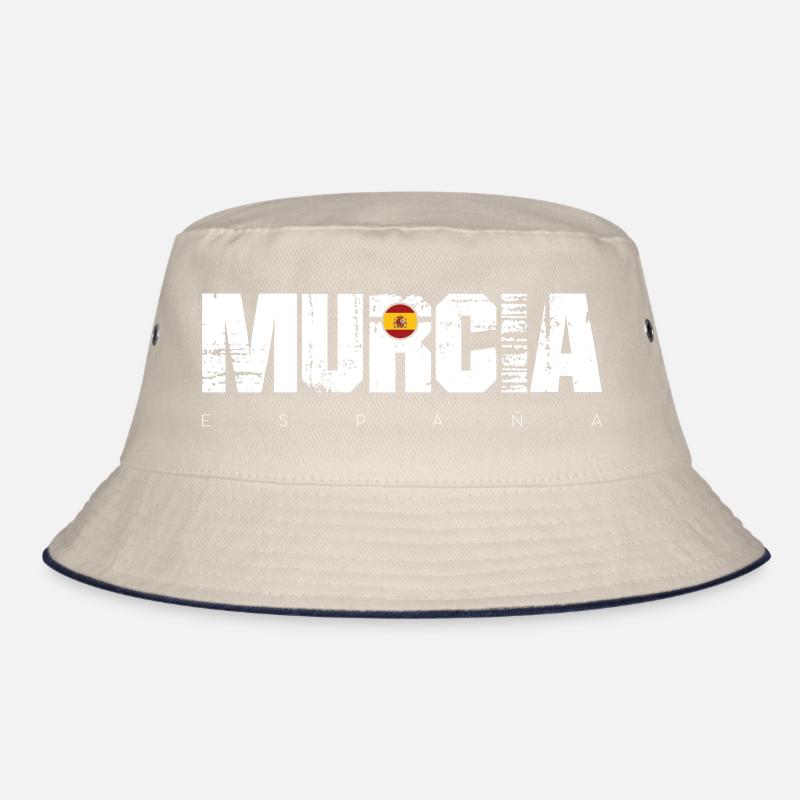 Murcia Spanien Distressed Text Bucket Hat