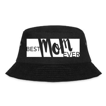 best mom ever muttertag mama geschenk lettering - Bucket Hat - Schwarz - Vorne - Lela (165cm)