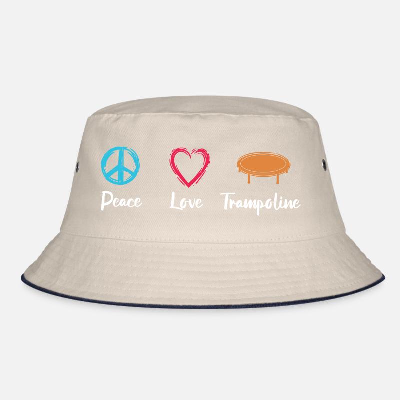 Frieden Liebe Trampolin Bucket Hat