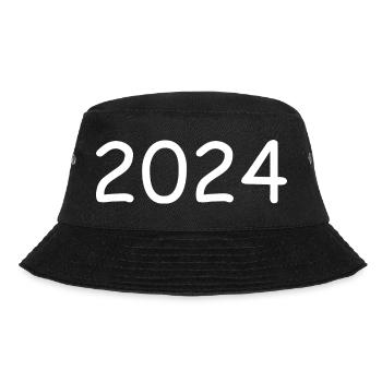 2024 year white - Bucket Hat - black - Front - Lela (165cm)