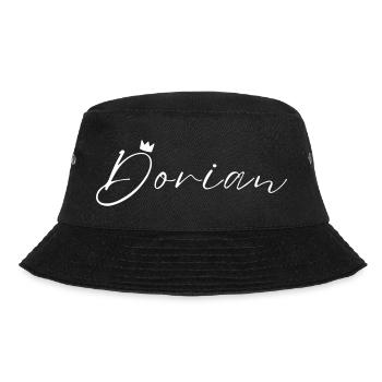 Dorian Name König T-Shirt Geschenk Männer - Bucket Hat - Schwarz - Vorne - Lela (165cm)