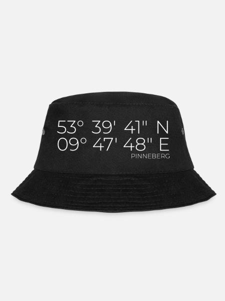 Koordinaten Pinneberg - Bucket Hat - Schwarz