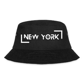 New York - Bucket Hat - Schwarz - Vorne - Lela (165cm)