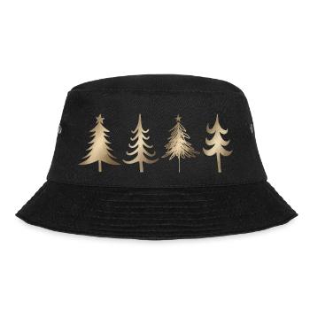 Tannenbäumchen - Bucket Hat - Schwarz - Vorne - Lela (165cm)