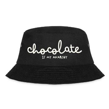 CHOCOLATE IS MY ANARCHY - Bucket Hat - Schwarz - Vorne - Lela (165cm)