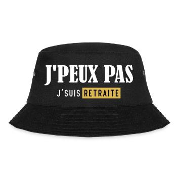 I Can't Humor T-Shirt I'm Retired - Bucket Hat - black - Front - Lela (165cm)