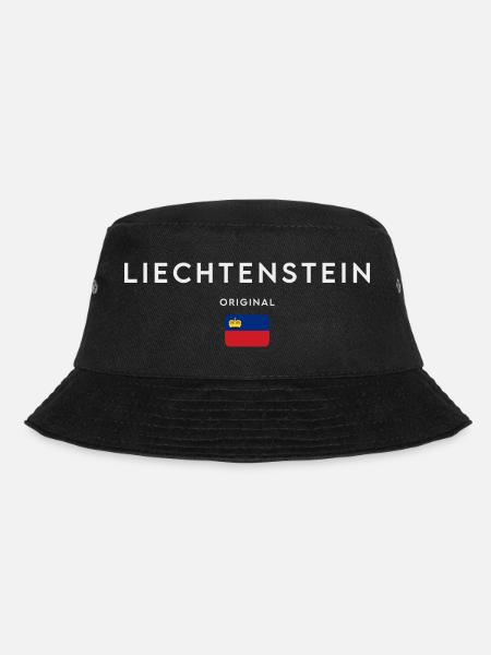 Flagge von Liechtenstein - Bucket Hat - Schwarz