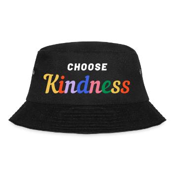 Choose Kindness-Pride - Bucket Hat - Schwarz - Vorne - Lela (165cm)