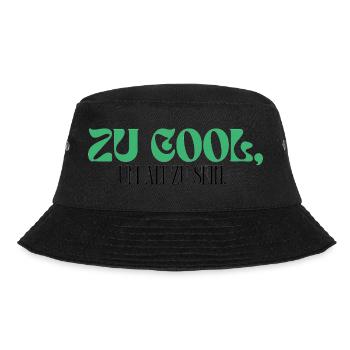 Birthday Design: Too Cool To Be Old. - Bucket Hat - black - Front - Lela (165cm)