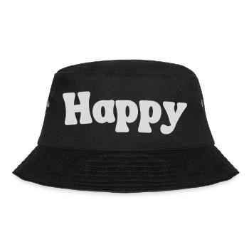 Happy - Bucket Hat - black - Front - Lela (165cm)