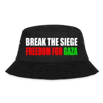 break the siege freedom for gaza - Bucket Hat - Schwarz - Vorne - Lela (165cm)