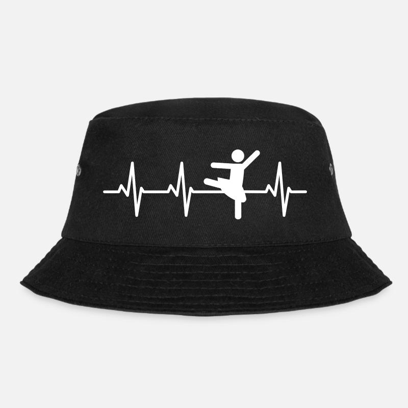 Ballett Tänzerin Kardiogramm - Bucket Hat - Schwarz