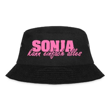 Frau Sonja - Bucket Hat - Schwarz - Vorne - Lela (165cm)