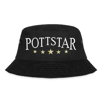Pottstar, Star aus dem Ruhrpott oder am Kochtopf - Bucket Hat - Schwarz - Vorne - Lela (165cm)