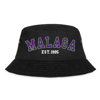 Málaga Gegründet 1995 - Bucket Hat - Schwarz - Vorne - Lela (165cm)