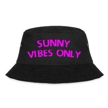 Nur sonnige Vibes - Bucket Hat - Schwarz - Vorne - Lela (165cm)