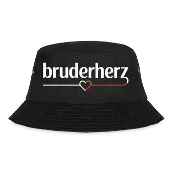 Bruderherz Brüder Großer Bro Spruch Kleiner Bruder - Bucket Hat - Schwarz - Vorne - Lela (165cm)