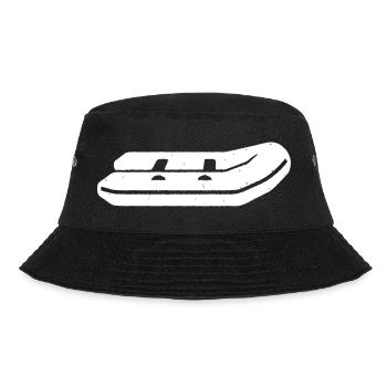 Schlauchboot Paddeln Boot Vektor - Bucket Hat - Schwarz - Vorne - Lela (165cm)