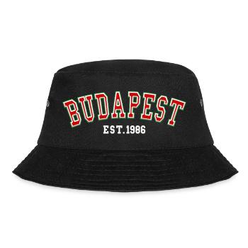 Budapest, gegründet 1986 - Bucket Hat - Schwarz - Vorne - Lela (165cm)