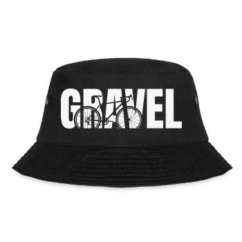Gravel Typography - Bucket Hat - black - Front - Lela (165cm)