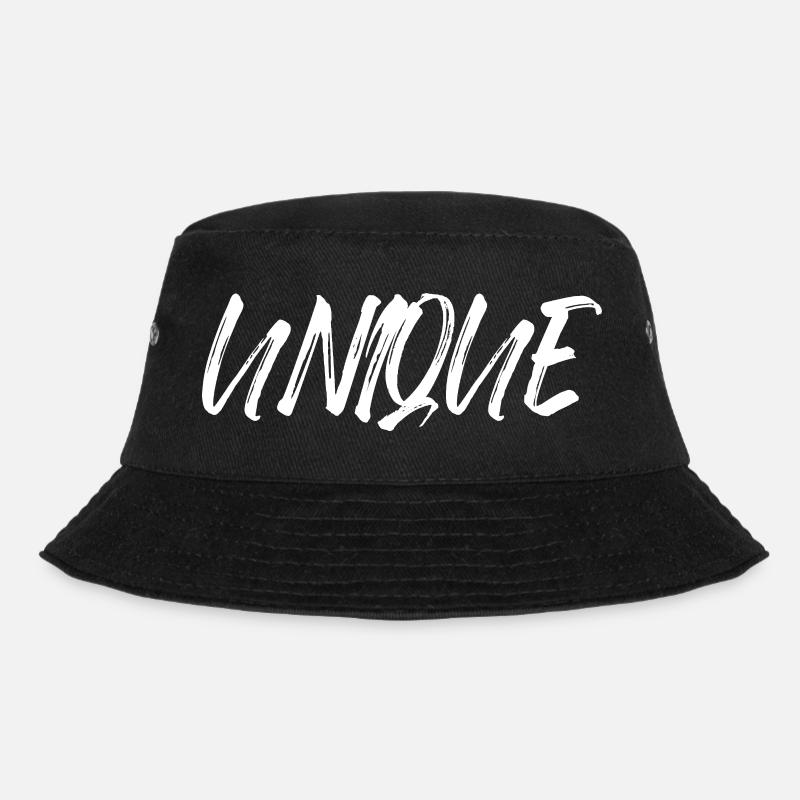 Unique Einzigartig Unikat Selbstwert Einzig Artig - Bucket Hat - Schwarz