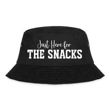 Snack Time Fette Typografie Tee Druck - Bucket Hat - Schwarz - Vorne - Lela (165cm)