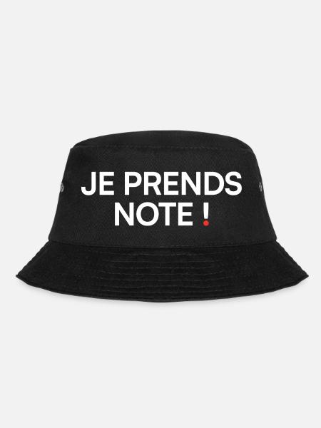 Ich nehme das Humor-Meeting-Büro zur Kenntnis - Bucket Hat - Schwarz