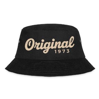 Geburtstagsgeschenk 1973 | Geboren 1973 - Bucket Hat - Schwarz - Vorne - Lela (165cm)