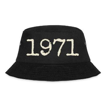 1971 Birthday Gift - Awesome since 1971 - Bucket Hat - black - Front - Lela (165cm)