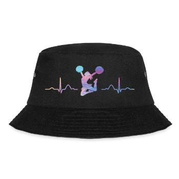 Cheerleader Cheer Mom Cheerleading - Bucket Hat - black - Front - Lela (165cm)