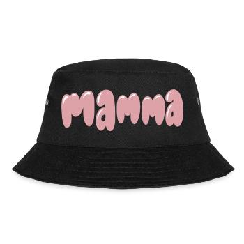 Skulkulissige Mama Verspielter Stil Pink - Bucket Hat - Schwarz - Vorne - Lela (165cm)