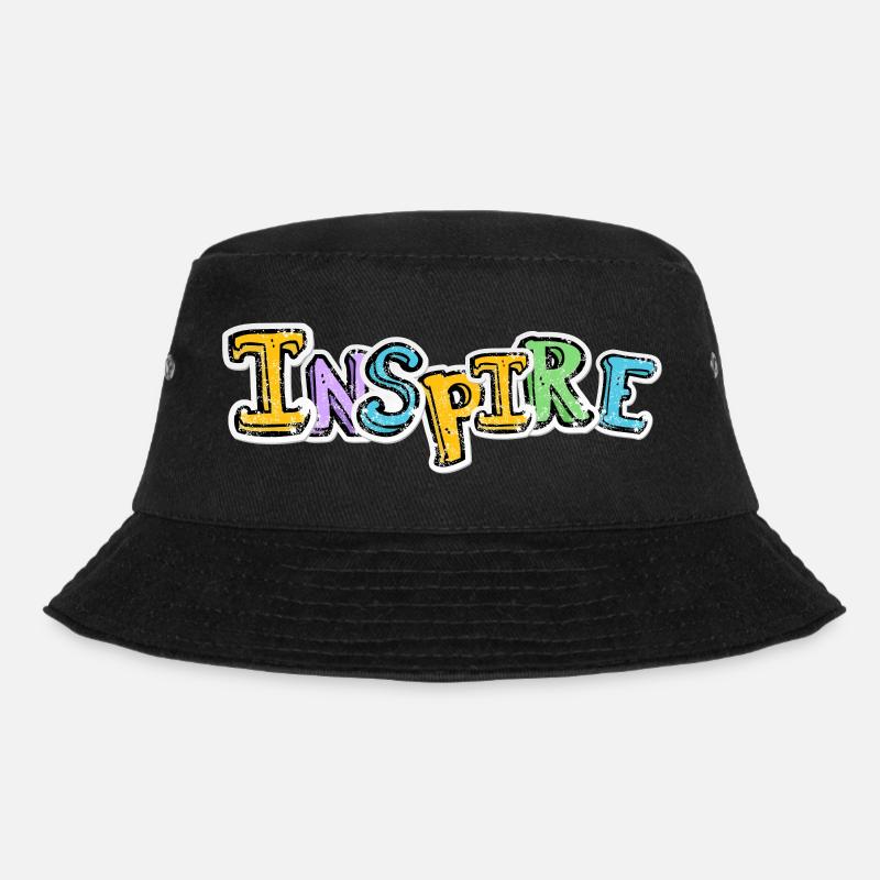 Inspired Graffiti Color Pop - Bucket Hat - black