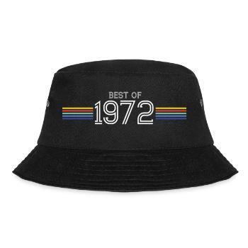 Best Of 1972 Funny Gift T-Shirt - Bucket Hat - black - Front - Lela (165cm)