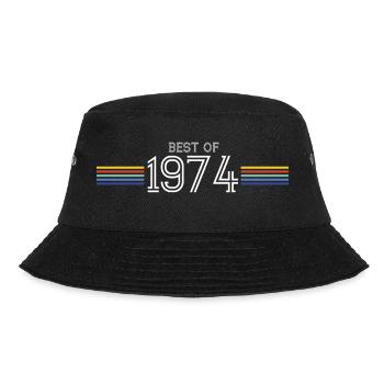 T-shirt cadeau drôle Best of 1974 - Bob - noir - Devant - Lela (165cm)