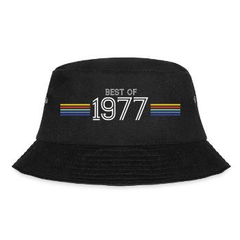 T-shirt cadeau drôle Best of 1977 - Bob - noir - Devant - Lela (165cm)