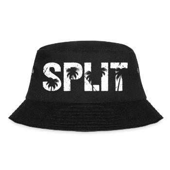 Split Palmen Kroatien  - Bucket Hat - Schwarz - Vorne - Lela (165cm)