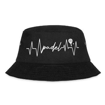 Heart_Beat_Padel - Bucket Hat - Schwarz - Vorne - Lela (165cm)