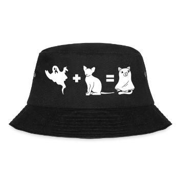 Funny Halloween Dog Ghost Halloween Dog - Bucket Hat - Schwarz - Vorne - Lela (165cm)