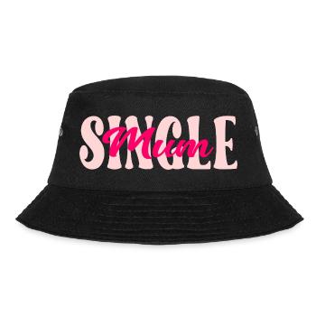 British Single Mum - Bucket Hat - black - Front - Lela (165cm)