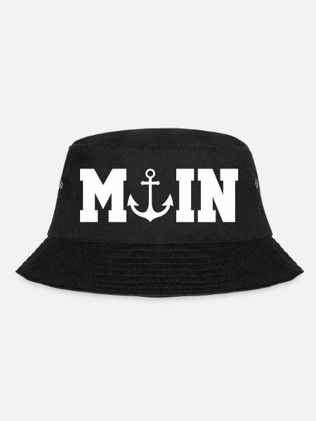 Anker-Logo Nautik - Bucket Hat - Schwarz