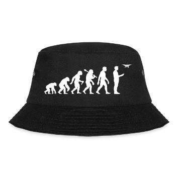 Drohne Pilot Evolution Für Erprobte Drone Piloten - Bucket Hat - Schwarz - Vorne