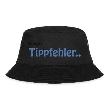 Tippfehler zu hohem QI - Bucket Hat - Schwarz - Vorne - Lela (165cm)