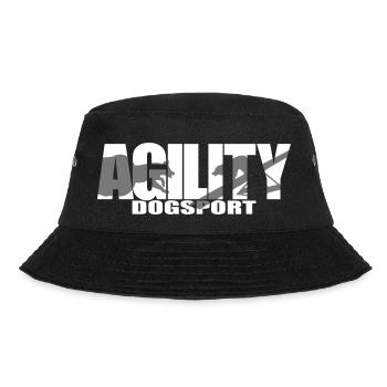 AGILITY 3 Hundesport Wilsigns Hund Hundemotiv - Bucket Hat - Schwarz - Vorne - Lela (165cm)