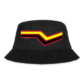 Latex Rubber Fetisch - Bucket Hat - Schwarz - Vorne - Lela (165cm)
