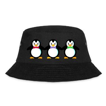 penguins - Bucket Hat - black - Front - Lela (165cm)