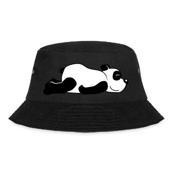 Panda Baer Suess - Bucket Hat - Schwarz - Vorne - Lela (165cm)